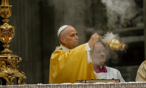 В кадър: Папа Лъв XIV отслужи първата си меса за Рождество Христово