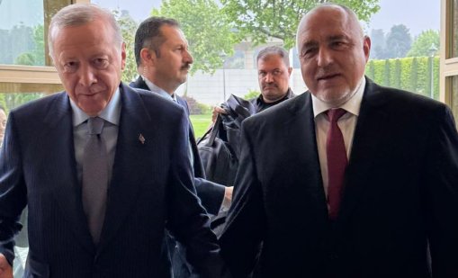 Лидерът на ГЕРБ Бойко Борисов се срещна с турския президент Реджеп Ердоган