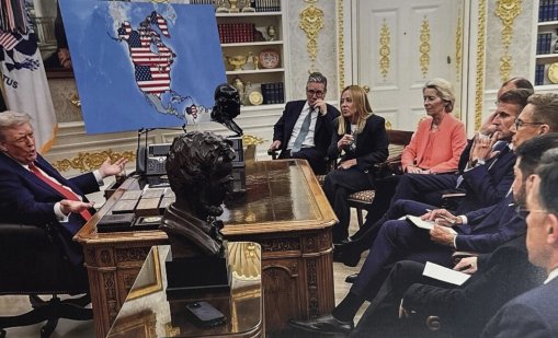 Тръмп се подигра с евролидерите, AI снимка показа Гренландия като територия на САЩ