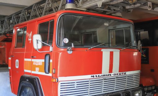 Пожар в автоморга в Сливен