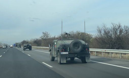 МО: Военна техника пътува към Хасково 