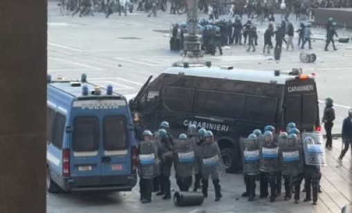 Втори ден сблъсъци между протестиращи и полиция в Милано 