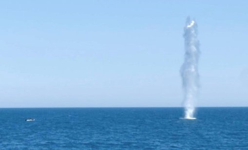 Военноморските сили унищожиха дрейфащ дрон край Кранево