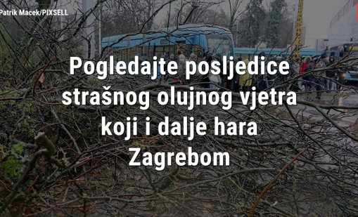 Силна буря със скорост на вятъра до 120 км/ч удари Загреб