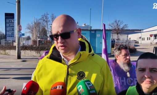 Русенски шофьори излязоха на протест за по-високи заплати