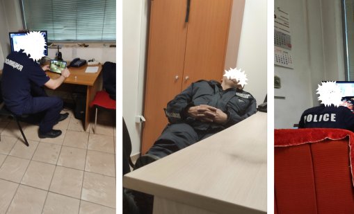 Скандален сигнал: Полицаи в метрото играят игри, спят и пият?
