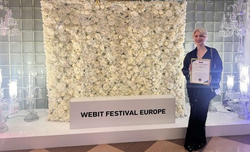 Моника Златева от CT Interactive с признание на WEBIT Changemakers