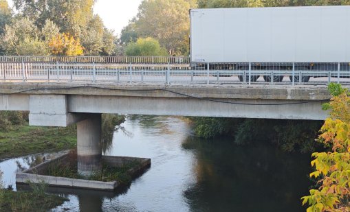 Р. Язо край Разлог е в коритото си и няма опасност да прелее