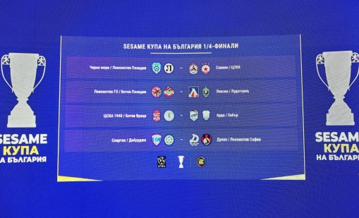 Левски домакин на Лудогорец на 1/8-финалите за Купата на България