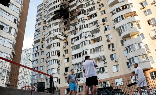 Интензивна руска въздушна атака срещу столицата на Украйна, четирима души са загинали