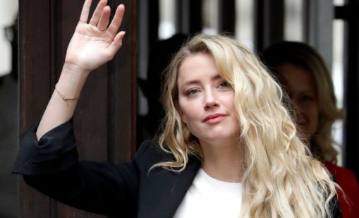 Амбър Хърд се появи с близнаците си Оушън и Агнес за първи път