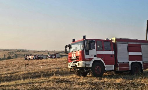 Нов пожар между селата Момино и Елена в община Хасково