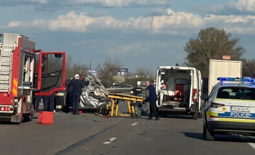 Тежка катастрофа на изхода на София по АМ "Тракия" 