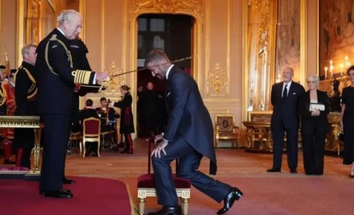 Чарлз ръкоположи Бекъм за рицар