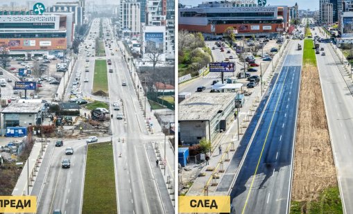  Булевард &bdquo;Тодор Каблешков&ldquo; в София е отворен изцяло за движение