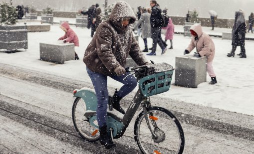 Сняг парализира въздушния, железопътния и автомобилния трафик в Париж и Амстердам