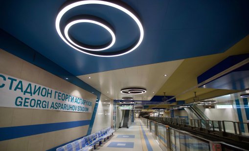 В кадър: Вижте новата метростанция &bdquo;Стадион Георги Аспарухов&ldquo;