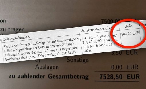 7500 евро глоба за шофиране с 20 км/ч над ограничението: Ето кой изгоря