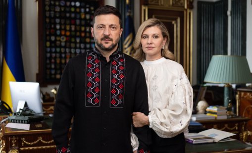 Семейство Зеленски в носия, честитиха Деня на Вишиванката