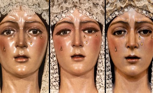 Потрес: Реставрираха статуя на Дева Мария, изглежда като след пластична операция