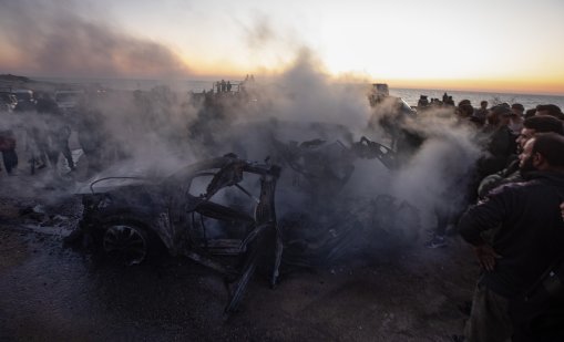 Петима палестинци, сред тях и три деца, загинаха при удар в Газа