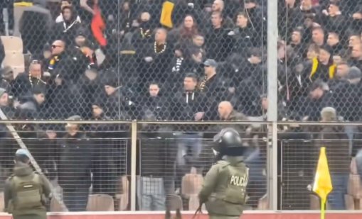 Военни млатят румънските фенове на мача с Босна, те скандирали "Сърбия! Сърбия!" ВИДЕО