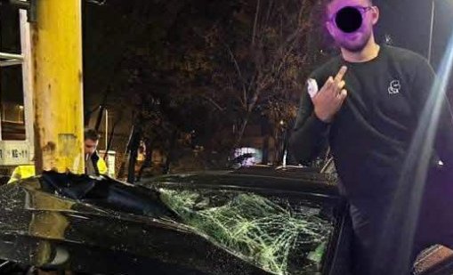 19-годишен син на лекар изнагля: Показа среден пръст до катастрофиралата си кола