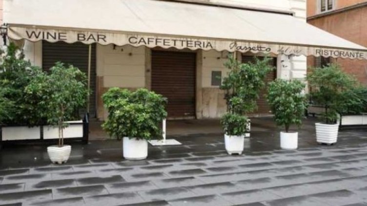 Затвореният ресторант Пасето в Рим.  Снимка: ilmessaggero.it