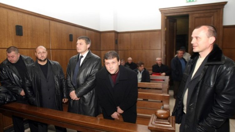Обвиняемите за смъртта на Чората. Снимка: БГНЕС