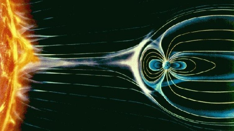 Илюстрация на магнитното поле на Слънцето: tesis.lebedev
