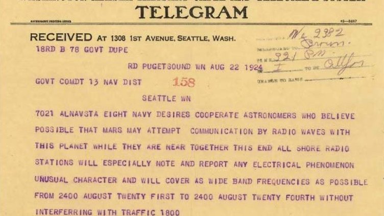 Факсимиле от телеграмата: lettersofnote.com