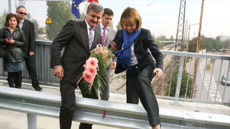 Фандъкова с крачка към "Московска". Снимка: БГНЕС