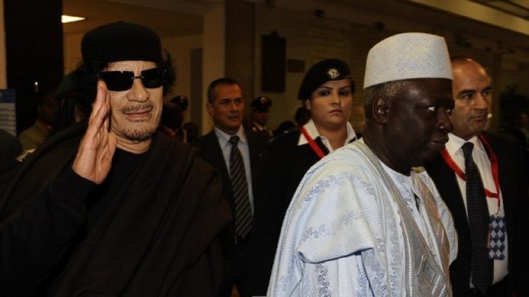 Муамар Кадафи пристига на срещата на ООН в Рим. Снимка: БГНЕС