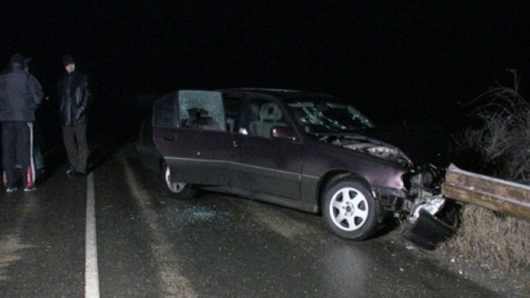 Автомобилът на нападателите. Снимка: БГНЕС
