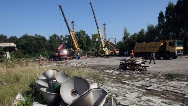 Градежът на спортната зала на ІV километърв столицата. Снимка: БГНЕС