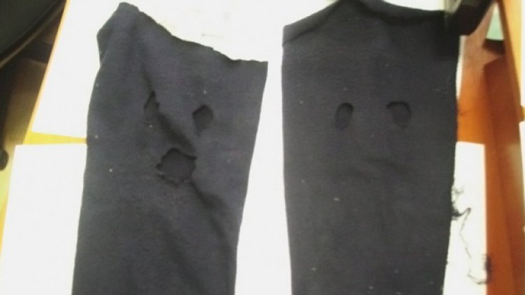 Маските на нападателите. Снимка: БГНЕС