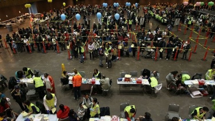 Опашка за ваксинация в Сан Франциско. Снимка: Getty Images/Guliver Photos
