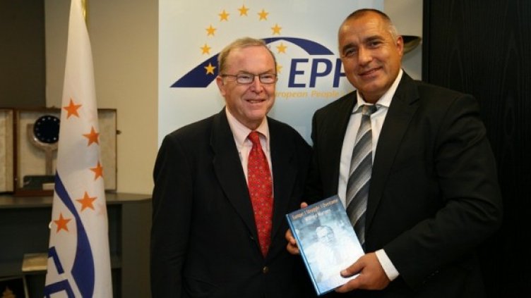 Вилфрид Мартенс и Бойко Борисов. Снимка: БГНЕС