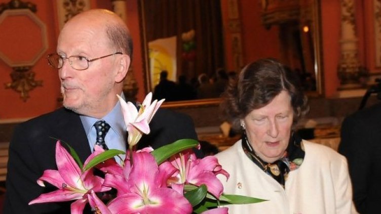 Симеон Сакскобурготски и сестра му Мария-Луиза Хробок. Снимка: Булфото