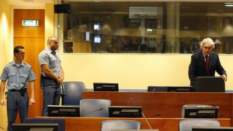 Караджич в съда. Снимка: БГНЕС