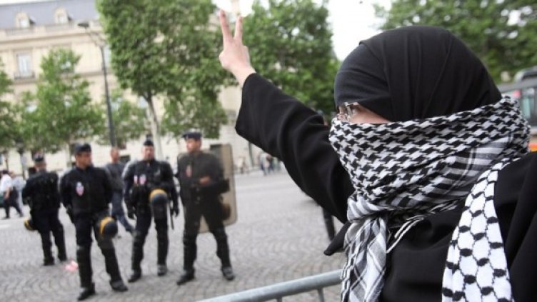 Пропалестински протест във Франция. Снимка: БГНЕС