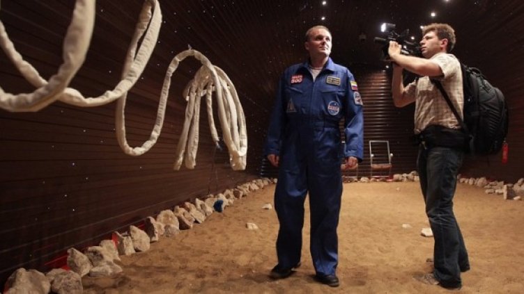 Модулът, който симулира повърхността на Марс. Снимка БГНЕС