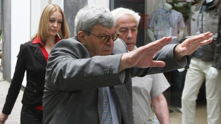 27-годишната окръжна съдийка Деница Урумова и баща й Николай Урумов (л) - бивш шеф на 3-о отделение на Върховния административен съд. Снимка: БГНЕС