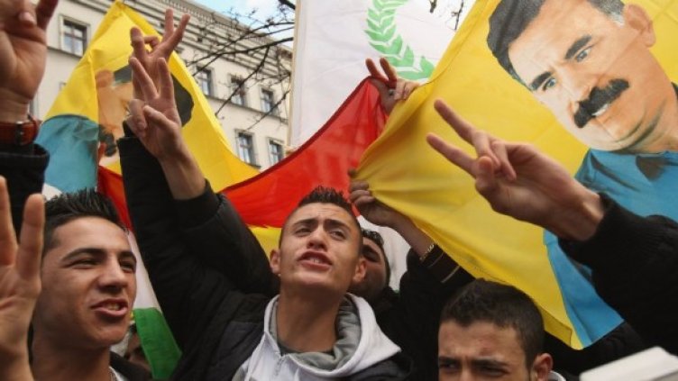 Кюрди протестират в Германия. Снимка: Getty Images/Guliver Photos