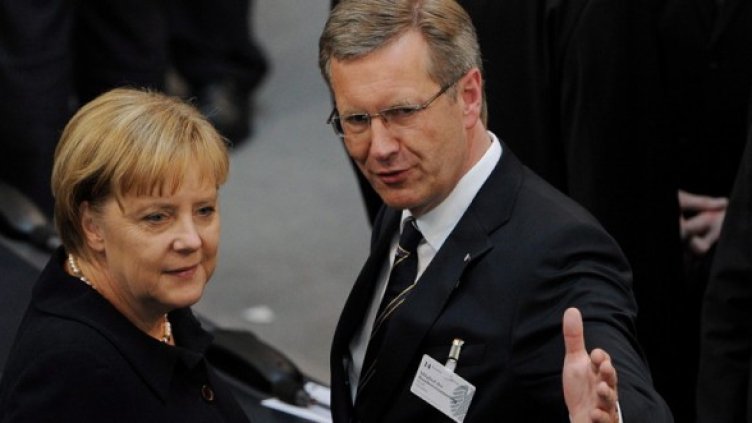 Кристиян Вулф и Ангела Меркел. Снимка: БГНЕС