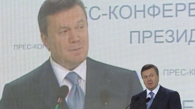 Президентът Виктор Янукович успя да прокара закона. Снимка: БГНЕС