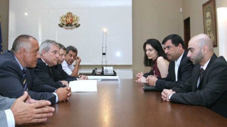 Срещата на Борисов, Румен Петков и Мохамед Абдул Жалил ал Блюки Снимка: БГНЕС