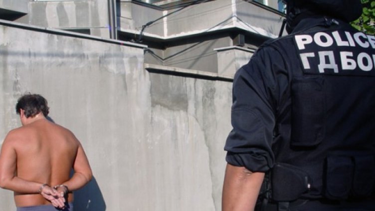 Задържането на прокурора. Снимка: МВР - Пресцентър