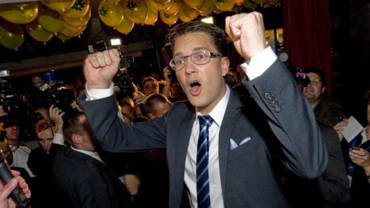 Джими Акесон, председател на крайно десните Шведски демократи. Снимка: БГНЕС