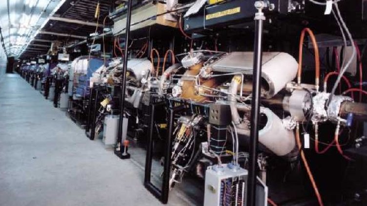 Неработещият вече PEP-II. Снимка: DOE